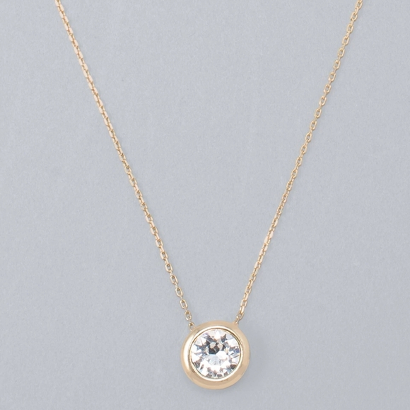White House Black Market Jewelry - WHBM Gold Toned Swarovski Crystal Necklace